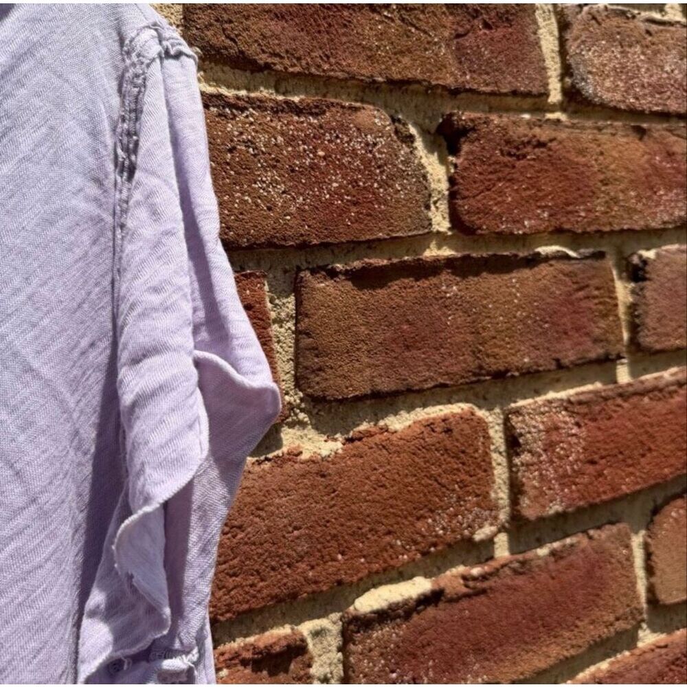 Free People we the free U Fancy Slouchy Tee oversized in lavender Women’s M NEW - Picture 7 of 10